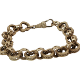 7” Pre-owned 9CT Heart Belcher Bracelet (17.13g)